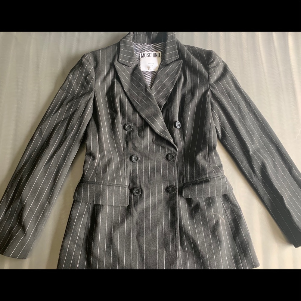 Moschino  1990s Pinstriped Jacket